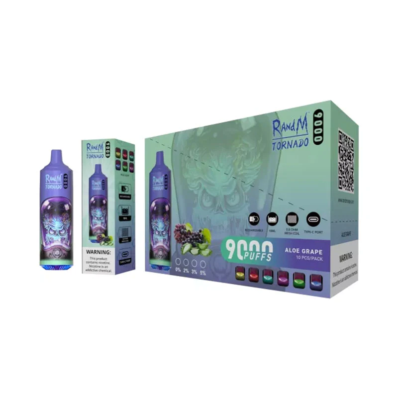 ALOE GRAPE RandM Tornado 9000 Disposable Vape 9k Puffs 18ML #8 ALOE GRAPE RandM Tornado 9000 Disposable Vape 9k Puffs 18ML #8