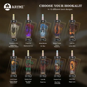 Arymi Hookalit 40000 Disposable Vape 40K Puffs Hookah Flavor List