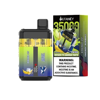 BANANA ICE & ENERGY REDBULL Hifancy Twins 35000 Disposable Vape 35K Puffs Double Tank EU Warehouse #7