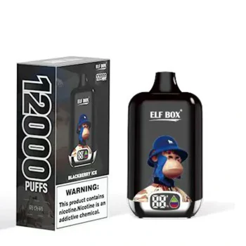BLACKBERRY ICE ELF BOX Digital 12000 Disposable Vape 12K Puffs 25ML #6