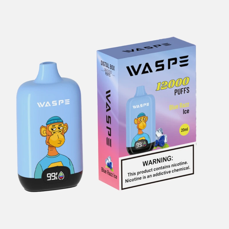 BLUE RAZZ ICE WASPE Digital Box 12000 Disposable Vape 12K Puffs 20ML #7 BLUE RAZZ ICE WASPE Digital Box 12000 Disposable Vape 12K Puffs 20ML #7