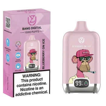 BLUEBERRY ON ICE UZY Bang Digital 15000 Disposable Vape 15k Puffs 20ml #7