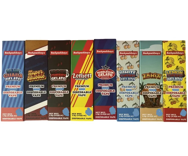 Backpackboyz Vape Kit 1ML Carrello monouso 1g Elenco sapori 2 Backpackboyz Vape Kit 1ML Carrello monouso 1g Elenco sapori 2