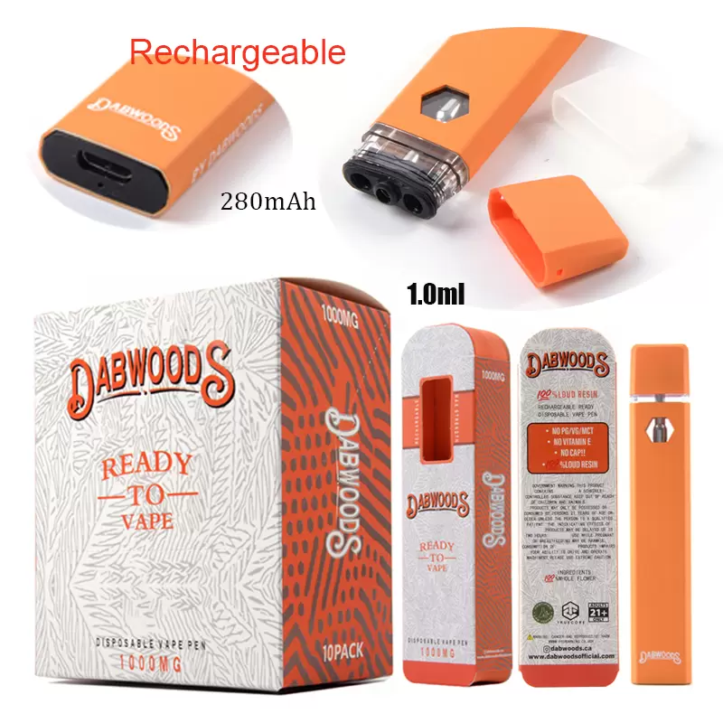 Dabwoods Vape Kit 1ML Engångskartong 1g verklig fotografi Dabwoods Vape Kit 1ML Engångskartong 1g verklig fotografi