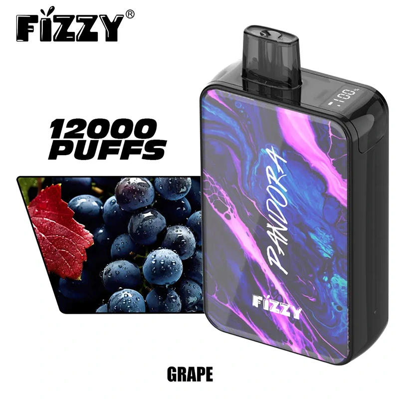 GRAPE Fizzy Pandora 12000 engångsvape 12K Puffs 20ML EU Warehouse #3 GRAPE Fizzy Pandora 12000 engångsvape 12K Puffs 20ML EU Warehouse #3