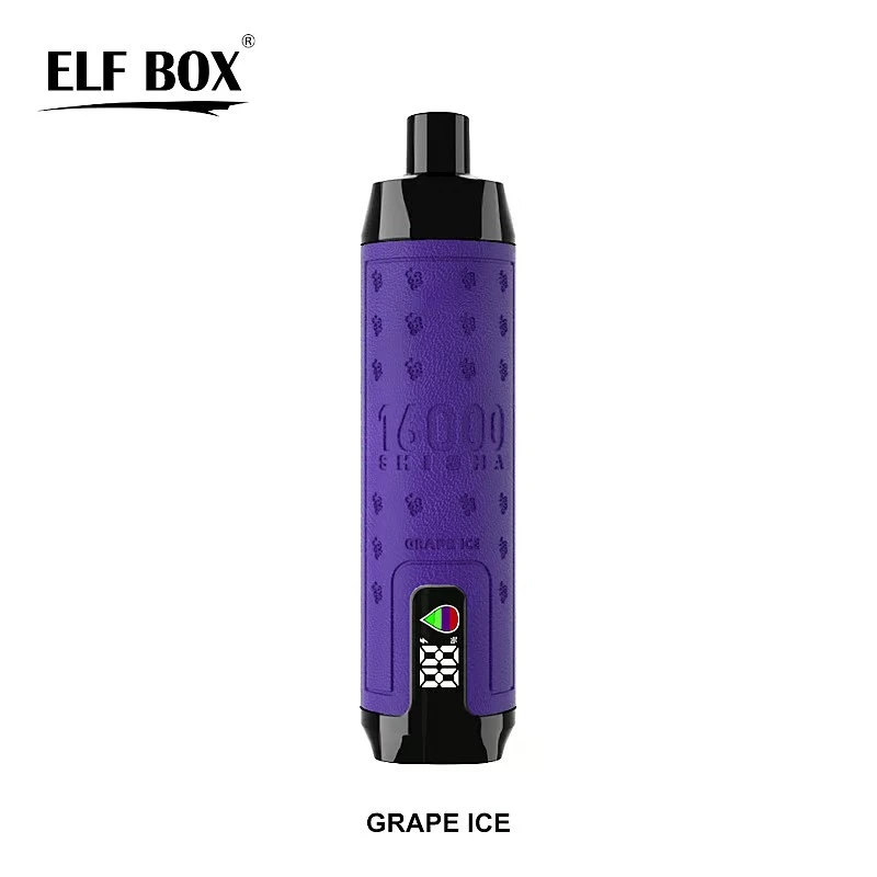 GRAPE ICE ELF BOX SHISHA 16000 Vape usa e getta 16K Puffs 28ML Hookah5 GRAPE ICE ELF BOX SHISHA 16000 Vape usa e getta 16K Puffs 28ML Narghilè #5
