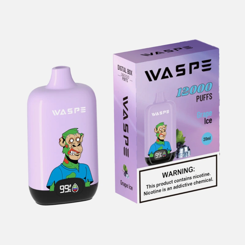 GRAPE ICE WASPE Digital Box 12000 Disposable Vape 12K Puffs 20ML #3 GRAPE ICE WASPE Digital Box 12000 Disposable Vape 12K Puffs 20ML #3