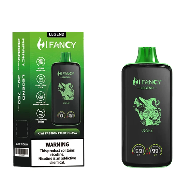 KIWI PASSION FRUIT GUAVA Hifancy Legend 20000 Disposable Vape 20K Puffs 30ML EU Warehouse #3 KIWI PASSION FRUIT GUAVA Hifancy Legend 20000 Disposable Vape 20K Puffs 30ML EU Warehouse #3