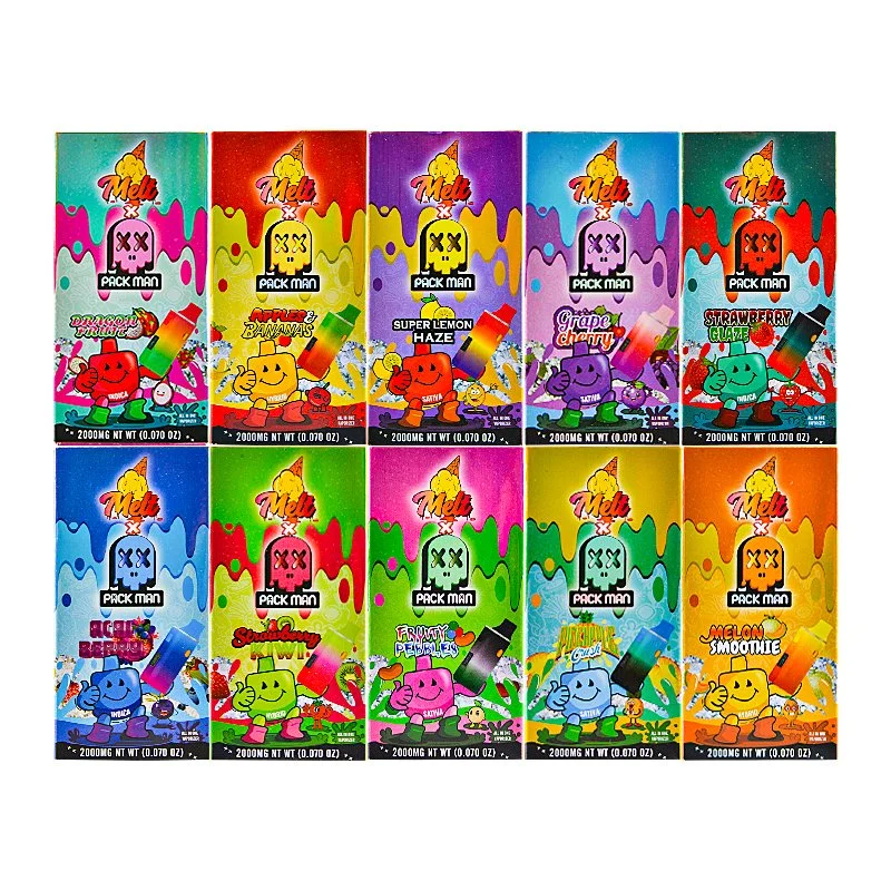 Melt X Packman Vape Kit 2ML Engångskartong 2g förpackningslåda 1 Melt X Packman Vape Kit 2ML Engångskartong 2g förpackningslåda 1