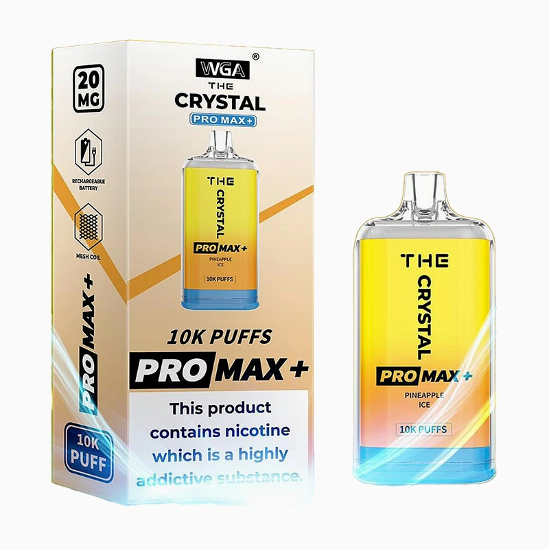 PINEAPPLE ICE WGA Crystal Pro Max 10000 Vape jetable 10K bouffées 24ML #3 PINEAPPLE ICE WGA Crystal Pro Max 10000 Vape jetable 10K bouffées 24ML #3
