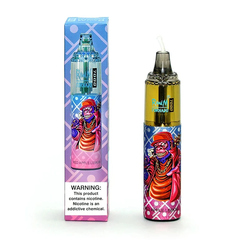 RED APPLE LEMON RandM Tornado 7000 Disposable Vape 7k Puffs 14mL #4 RED APPLE LEMON RandM Tornado 7000 Disposable Vape 7k Puffs 14mL #4