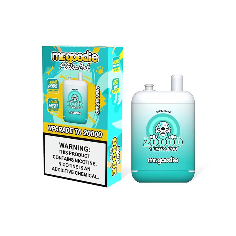 SPEAR MINT Mr.Goodie 20000 Vape desechable 20k Puffs 24ML Pod doble #5 SPEAR MINT Mr.Goodie 20000 Vape desechable 20k Puffs 24ML Pod doble #5