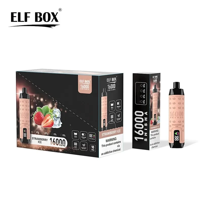 STRAWBERRY ICE ELF BOX SHISHA 16000 Vape usa e getta 16K Puffs 28ML Hookah10 STRAWBERRY ICE ELF BOX SHISHA 16000 Vape usa e getta 16K Puffs 28ML Narghilè #10