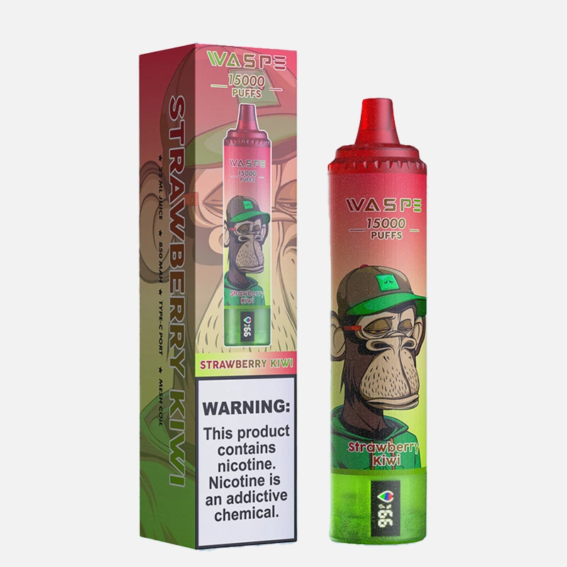 STRAWBERRY KIWI WASPE 15000 Disposable Vape 15K Puffs 22ML #6 STRAWBERRY KIWI WASPE 15000 Disposable Vape 15K Puffs 22ML #6
