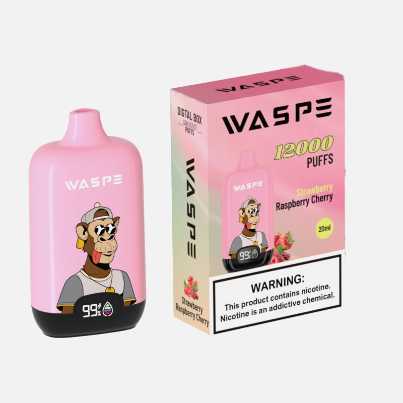 STRAWBERRY RASPBERRY CHERRY WASPE Digital Box 12000 Disposable Vape 12K Puffs 20ML #4 STRAWBERRY RASPBERRY CHERRY WASPE Digital Box 12000 Disposable Vape 12K Puffs 20ML #4
