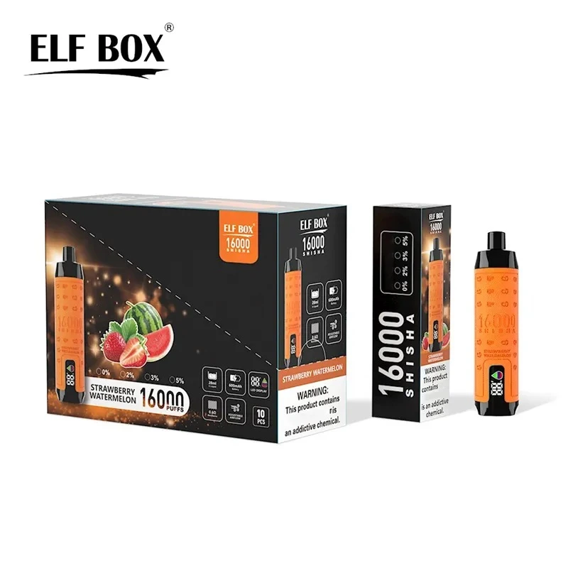 STRAWBERRY WATERMELON ELF BOX SHISHA 16000 Vape usa e getta 16K Puffs 28ML Hookah8 STRAWBERRY WATERMELON ELF BOX SHISHA 16000 Vape usa e getta 16K Puffs 28ML Narghilè #12