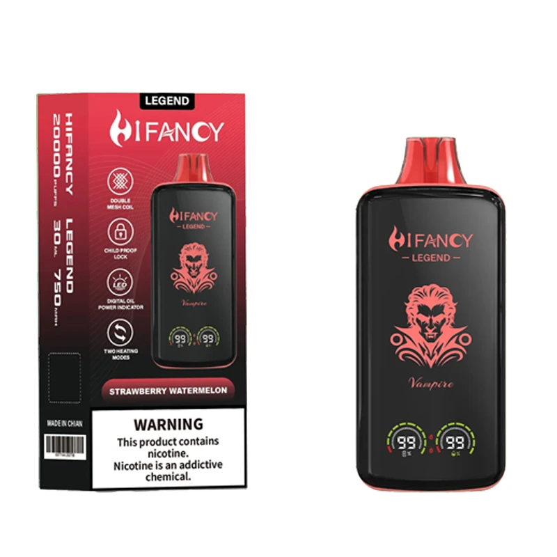 STRAWBERRY WATERMELON Hifancy Legend 20000 Disposable Vape 20K Puffs 30ML EU Warehouse #1 STRAWBERRY WATERMELON Hifancy Legend 20000 Disposable Vape 20K Puffs 30ML EU Warehouse #1