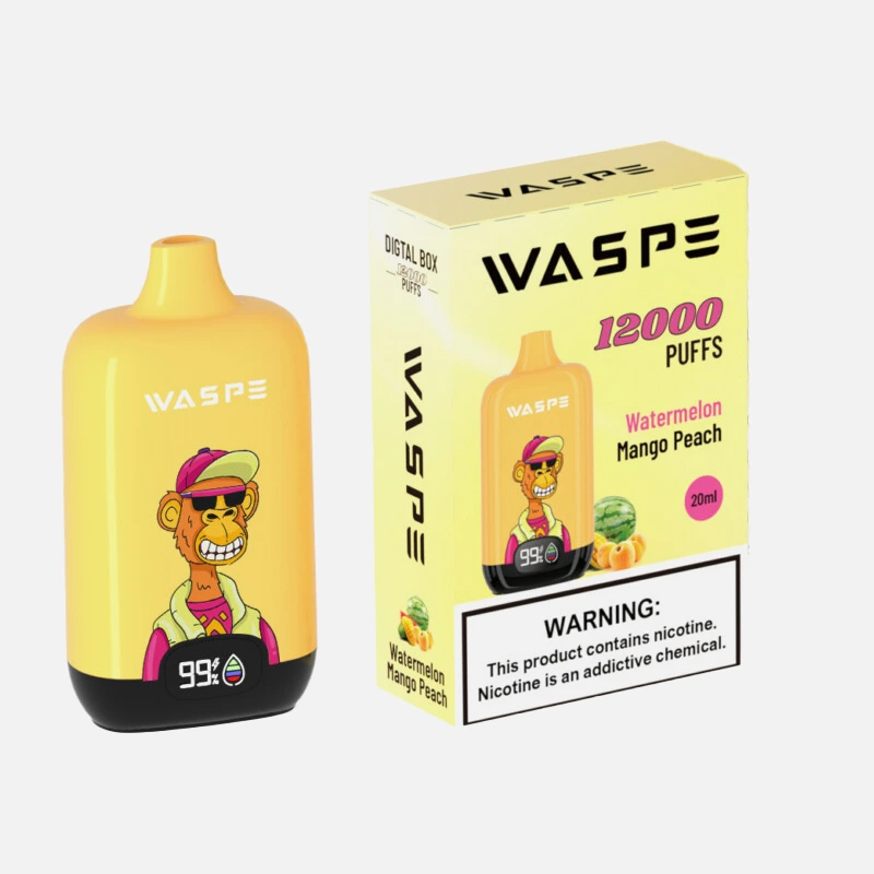 WATERMELON MANGO PEACH WASPE Digital Box 12000 Disposable Vape 12K Puffs 20ML #1 WATERMELON MANGO PEACH WASPE Digital Box 12000 Disposable Vape 12K Puffs 20ML #1