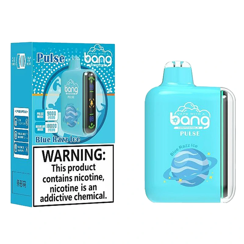 blue razz ice Bang Pulse 18000 Vape usa e getta 18K Puffs 24ML #4 blue razz ice Bang Pulse 18000 Vape usa e getta 18K Puffs 24ML #4