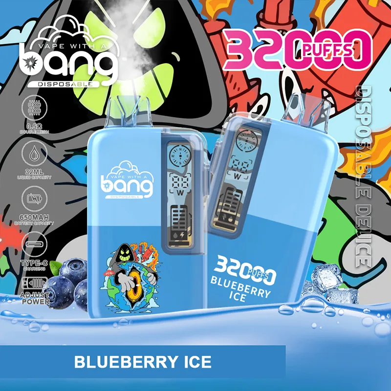blueberry ice Bang 32000 PRO Vape desechable 32k Puffs 32ML Cristal #6 blueberry ice Bang 32000 PRO Vape desechable 32k Puffs 32ML Cristal #6