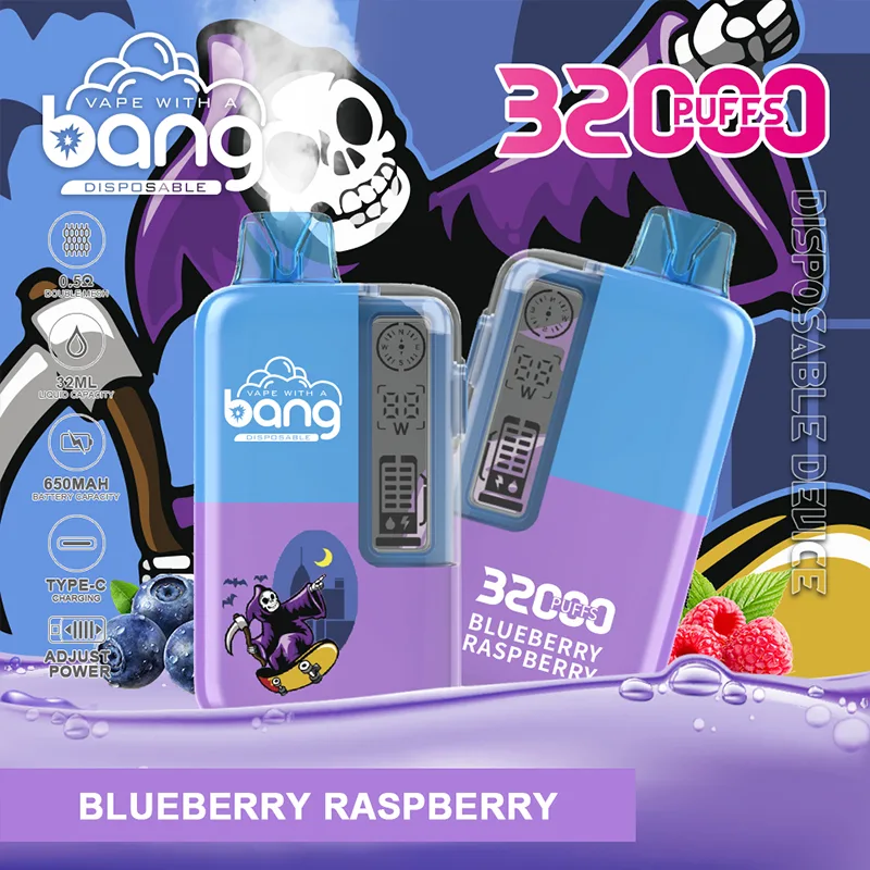 arándano frambuesa Bang 32000 PRO Vape desechable 32k Puffs 32ML Cristal #7 arándano frambuesa Bang 32000 PRO Vape desechable 32k Puffs 32ML Cristal #7