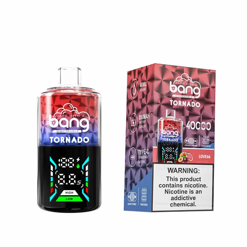 love 66 Bang Tornado 40000 Disposable Vape 40K Puffs 40ML Hookah #5 love 66 Bang Tornado 40000 Disposable Vape 40K Puffs 40ML Hookah #5