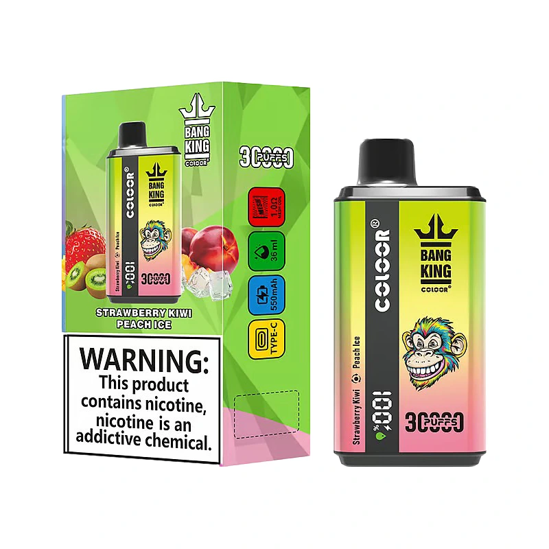 fresa kiwi & melocotón ice Bang 30000 Vape Desechable 30k Puffs 36ML Doble Sabor #2 fresa kiwi & melocotón ice Bang 30000 Vape Desechable 30k Puffs 36ML Doble Sabor #2