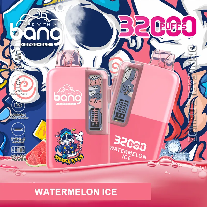 sandía ice Bang 32000 PRO Vape desechable 32k Puffs 32ML Cristal #5 sandía ice Bang 32000 PRO Vape desechable 32k Puffs 32ML Cristal #5