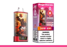 20-Cherry Berry JNR Rage Grilla 55000 55K Puffs Engångs Vape Smart Screen