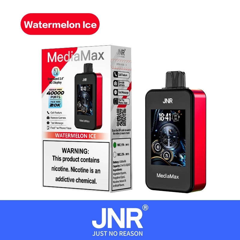 3Watermelon Ice JNR Media Max 40000 40K Puffs Disposable Vape Call Feature EU Warehouse 3Watermelon Ice JNR Media Max 40000 40K Puffs Disposable Vape Call Feature EU Warehouse