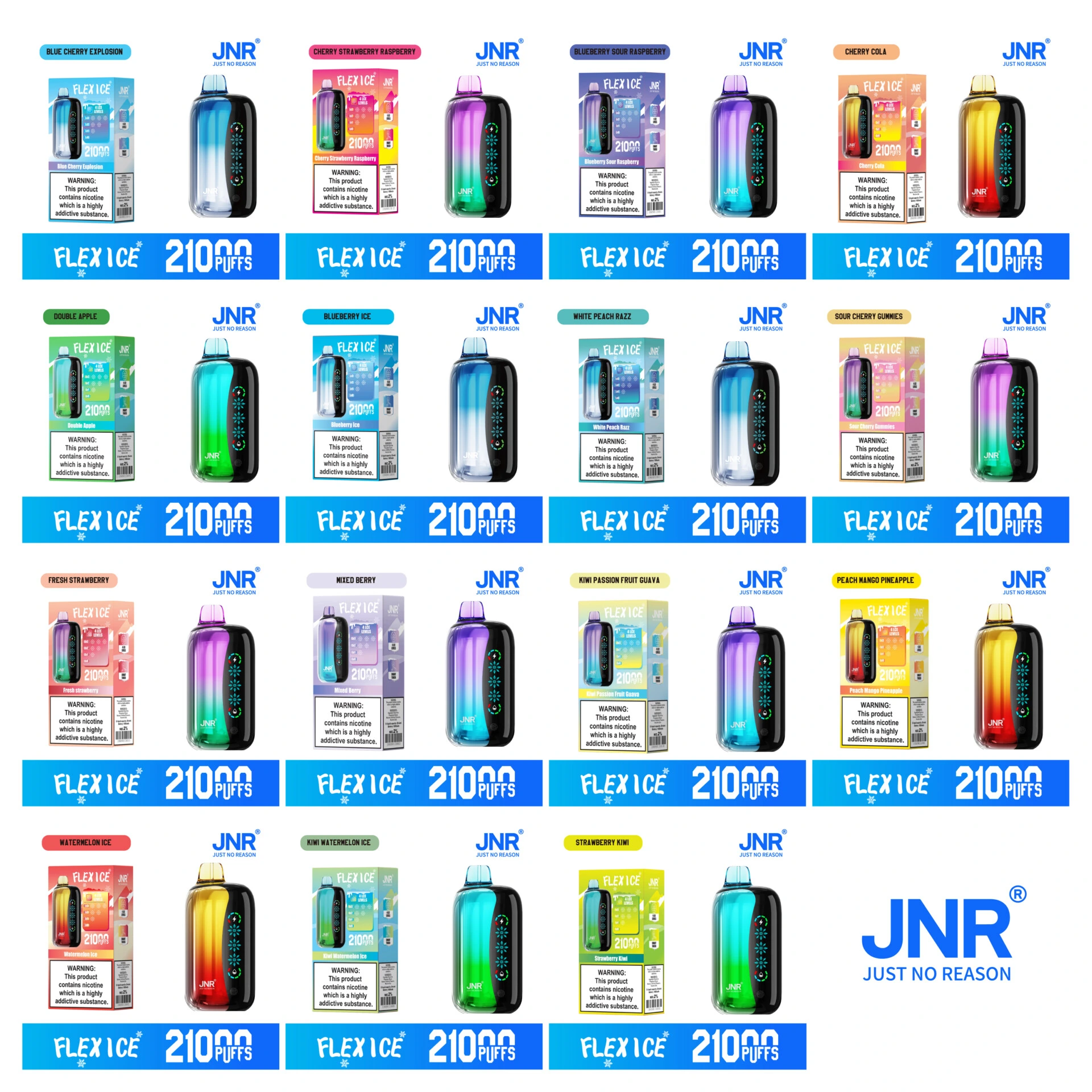 JNR FLEX ICE 21000 21K Puffs Disposable Vape Ice Adjustable 20+6mL #1 JNR FLEX ICE 21000 21K Puffs Disposable Vape Ice Adjustable 20+6mL #1