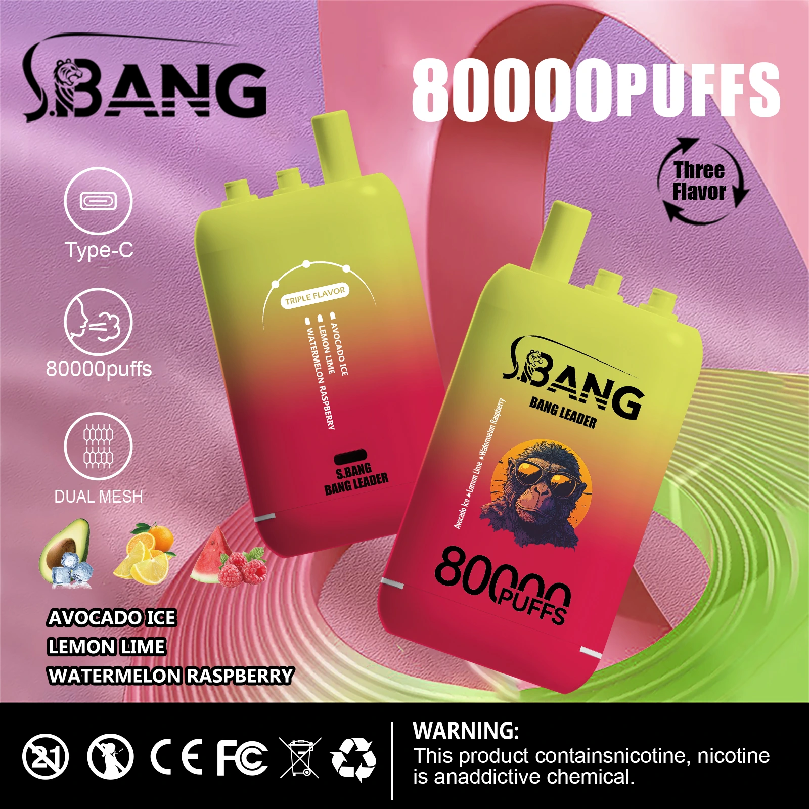 Vape 80k Bang Führer 80000 Puffs Einweg Vape 3 in 1 Geschmack EU Warehouse #3 Vape 80k Bang Führer 80000 Puffs Einweg Vape 3 in 1 Geschmack EU Warehouse #3
