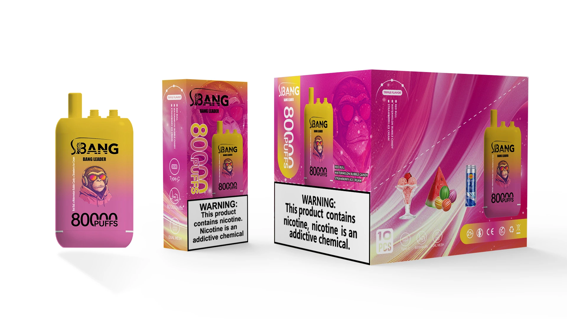 Vape 80k Bang Führer 80000 Puffs Einweg Vape 3 in 1 Geschmack EU Warehouse #4 Vape 80k Bang Führer 80000 Puffs Einweg Vape 3 in 1 Geschmack EU Warehouse #4