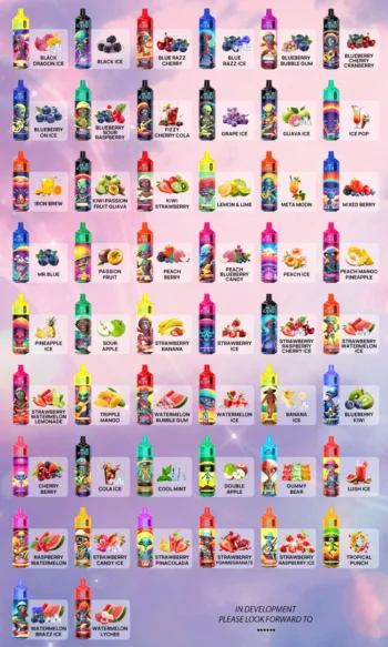 jnr Alien 10000 10K Puffs Disposable Vape 40K Puffs 20mL E-Liquid Flavors list